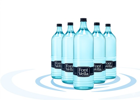 Botellas de agua Aqualivery en vidrio retornable
